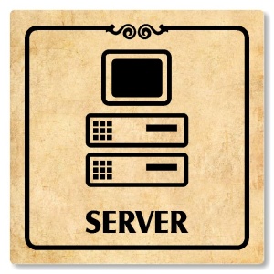 Server, 118x118mm, pergamen, Texas